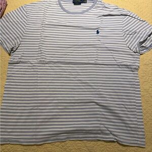 Polo by Ralph Lauren Blue and White Striped Tee